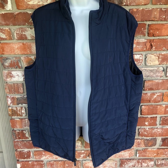 Chaps navy puffer vest size XL - Picture 5 of 9
